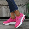 Klänningskor 2022 Casual Women Shoes Platform Flat Shoes Ladies Car Sying Fitness Shoes New Fashion Healthy Wedge Sneakers Storlek 35-43 T230826