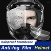 Hełmy motocyklowe uniwersalny kask motoryczny Film przeciwbawny Rain Raintral Nano powłoka przezroczystą naklejki do akcesoriów