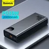 Baseus Power Bank 20000 mAh Portable Szybkie ładowanie Zewnętrzna ładowarka akumulatorowa 10000 mAh Powerbank dla iPhone'a 14 13 Poverbank Q230826