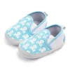 Pierwsze Walkers Sofe Sole w paski Baby Boy Buty płócienne buty do chodzenia dla dziewczynki noworodki Mokasyny Pierwsze spacerowiczów F16 L0826