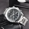 Omeg Edelstahl Armbanduhren für Männer 2023 Neue Herren Uhren Alle Zifferblatt Arbeit Quarzuhren Top Luxus Marke Uhr Männer mode gg4