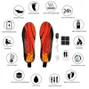 Akcesoria części butów mężczyźni Kobiety podgrzewane wkładki bezprzewodowe z akumulatorami 3900 mAh ładowani zdalnie sterowane temperaturą ogrzewanie podgrzewanie stopy 230825