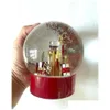 クリスマスデコレーション2023エディションCクラシックレッドスノーグローブ特別な誕生日のためのクリスタルボールの内側のボトルごとの斬新なVIP GI DHVZK