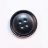 Harts -knapp med bred kant, fyra ögonfoder, Windbreaker -knapptillbehör, kappknapptillbehör