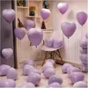 Other Event Party Supplies 1020pcs 12Inch Red Macarons Heart Shape Latex Balloon Birthday Decorations Wedding Kids Shower Globos 230825