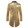 Men's Suits Blazers Gold Sequin Suit Jacket Men's Performance/Party Dress Coats Red Silver Male Blazers Purple White Black Collar Tuxedo 230825