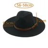 قبعات واسعة الحافة دلو للنساء 95 سم حزام أبيض Khaki Fedora Women's Hat Church تزيين الزفاف الرسمي Sombreros de Mu 230825