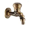 Bathroom Sink Faucets Tuqiu Washing Machince Faucet Garden Bibcocks Tap Antique Brass Dragon Carved Machine Outdoor Cold