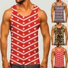 Men's Tank Tops Men Fashion Spring Summer Casual Sleeveless O Neck Printed Blouse Shirts For Loose Fit