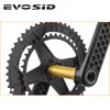 Groupes de vélo EVOSID Road Crankset 165 170 175mm Ultraléger HollowTech Crank 52 36T avec support 12S Double plateau pour SHIMANO 230825