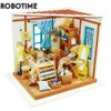 Accessoires pour maison de poupée Robotime Rolife maison de poupée bricolage Lisa atelier de couture avec meubles enfants adultes Grils maison de poupée Miniature en bois Kits jouet DG101 230826