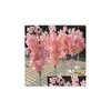 Decorative Flowers Wreaths Wedding Decoration 5Ft Tall 10 Piece/Lot Slik Artificial Cherry Blossom Tree Roman Column Road Leads Fo Dhegu