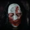Party Masks Halloween Långt hår förargad Ghostface Mask Hjälm Horror Scary Bloody Brain Zombie Masquerade Cosplay Prop 230825