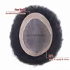 Perucas sintéticas afro kinky encaracolado 8x10 laço completo homens peruca respirável laço e pu peruca masculina 100 cabelo humano peruca homens sistemas unidade peruca para homens x0826