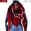 Scarves Winter cashmere plaid scarf shawl sjaal woman poncho triangle luxury brand bandana designer pashmina wrap large stoles 230825