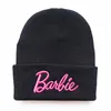 BeanieSkull Caps Herfst en Winter Warme Wollen Muts 3D Brief Borduren Gebreide Leuke Roze Trui Paar Ski 230825