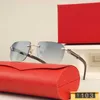 Moda Testa di leopardo Designer occhiali da sole carti top nuova piccola scatola gambe in legno occhiali alla moda di fascia alta personalizzati e popolari su Internet lo stesso modello