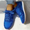 Sapatos de vestido Mulheres Flat Glitter Sneakers Casual Feminino Malha Lace Up Bling Plataforma Confortável Plus Size Sapatos Vulcanizados Soft Knitting T230826