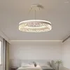 Lustres minimaliste Led lustre lumière pour cuisine maison salle à manger plafonnier aluminium acrylique lumières suspendus intérieur