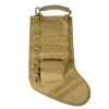 Molle tattico sospeso per calza di Babbo Natale, sacchetto per discarica, sacchetto per riporre borse, custodia per riviste da caccia militare, decorazioni natalizie