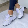 Modne dla trampek Ubierz nową platformę Tenis Mesh oddychający swobodny sport dla kobiet butów zapatillas mujer t230826 132