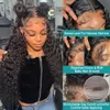 13x4 13X6 Transparent Lace Front Human Hair Wigs Brazilian Deep Wave 4X4 Lace Closure Wig Wet and Wavy Water Curly Glueless Wig