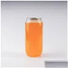 Bouteilles d'eau Bouteille de boisson en plastique Pop Can 350 ml 500 ml 650 ml Ringpl rond jetable de qualité alimentaire coupes de jus pour animaux de compagnie B3 D livraison directe Dhn61