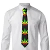 Noeuds papillon cravate pour hommes cravates slim formelles classiques feuilles colorées pour hommes Rasta mariage gentleman étroit