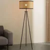 Lampes de table Nordic Minimaliste Lampadaire Salon Étude Chambre Chevet Style Japonais Personnalité Rotin Rétro Vertical