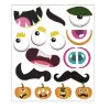 Halloween Mask Stickers 24x28cm Party Make a Face Pumpkin Decorations Sticker Home Decor Kids Decals Diy Halloween Decoration8750277