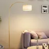 Lâmpadas de assoalho sala de estar lâmpada contemporânea arte estética elegante quarto iluminação quente lampadaire de salão decoração minimalista