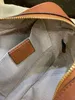 7a 1: 1 Kvinnor en axel crossbody väska lyxig twill kamerapåse dragkedja öppning blondie designer väska