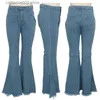 Damesjeans Witte Flare Jeans voor Dames 2023 Lente Zomer Slanke Hoge Taille Stretch Skinny Boot-cut Denim Broek Dames Roze Bell Bottom Jeans T230826