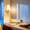 ウォールランプジャパンベッドルームベッドサイドエルバックグラウンド装飾照明器具ガラスモダンウッドノルディック