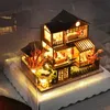 Accessoires pour maison de poupée Cutebee DIY Dollhouse Super Mini Scale Miniature Dollhouse Kit de construction de jardin japonais Jouets pour cadeaux d'anniversaire 230826