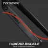 Horquillas para bicicletas TOSEEK Matte 3K Fibra de carbono Horquilla de montaña 1/1/8 "Freno de disco rígido MTB Bicicleta 26 27 5 29er Tubo recto 28 6 mm 230825