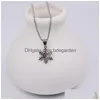 Charms 10Pcs 10Mm Wholesell Stainless Steel High Quality Polish Snowflake Pendant Diy Necklace Bracelets Unfading Colorlesscharms Drop Dhd3H