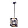 Lampy wisiorki American Loft Industrial Style lite drewno światło kutego żelaza e27 lampa do jadalni barka kawiarnia Dekoracja życia