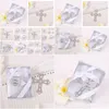 Party Favor Rostless Steel Cross Bokmärke för bröllop Baby Shower Bookmarks Gift Drop Delivery Home Garden Festive Supplies Event OTZFL