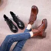 Stiefel CICIYANG Frauen Marton Stiefel Plattform Britischen Stil Echtes Leder Frauen Herbst Stiefel Erhöhung Mode Kurze Stiefel Frauen 230825