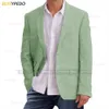 Men's Suits Blazers Linen Men Jackets Slim Fit Formal Summer Wedding Business Blazers for Men Tailor-made Casual Fashion Beach Outfits Tops Coat 230825