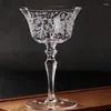 Copos de vinho impressão japonesa martini cocktail vidro drinkware champanhe beber copo taça para ktv casa bar casamento copos