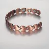 Bracelet Wollet Bracelet en cuivre pour femmes et hommes magnétique avec 8 aimants 6.5 "taille réglable bijoux cadeau