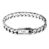 Bangle New Punk Bracelet Men's Trendy Men's Highvalue Korean Couples Cuban Bracelets Can Be Engraved Boyfriend Gifts