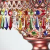 Kolye lambaları Akdeniz tarzı dekorasyon el yapımı Türk açık cam tonları bar kahve dükkanı için mozaik lamba e14