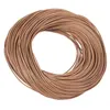 Bracelet Pandahall 1mm 1.5mm 2mm Round Real Genuine Cowhide Leather Cord Thread String Rope Material for Jewelry Making Diy 100m