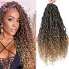 Echt haar Bulks Goddess Faux Locs Gehaakt haar Krullend River Locs 26 inch lang Vlecht Pre-lusvormige synthetische vlechten Dreadlocks Haarextensions SOKU 230826