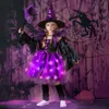 Cosplay Halloween Carnaval Party Meisjes Heksenkostuum Lichtgevende LED-verlichting Tule Tutu Jurk Maskerade Duivel Winifred Up 230825