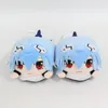 Slippers Cartoon Couple Home Century Evangelical Soldier Plush Rei Ayanami Animation Autumn Winter Cotton Slipper 230825