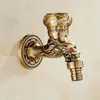 Bathroom Sink Faucets Tuqiu Washing Machince Faucet Garden Bibcocks Tap Antique Brass Dragon Carved Machine Outdoor Cold